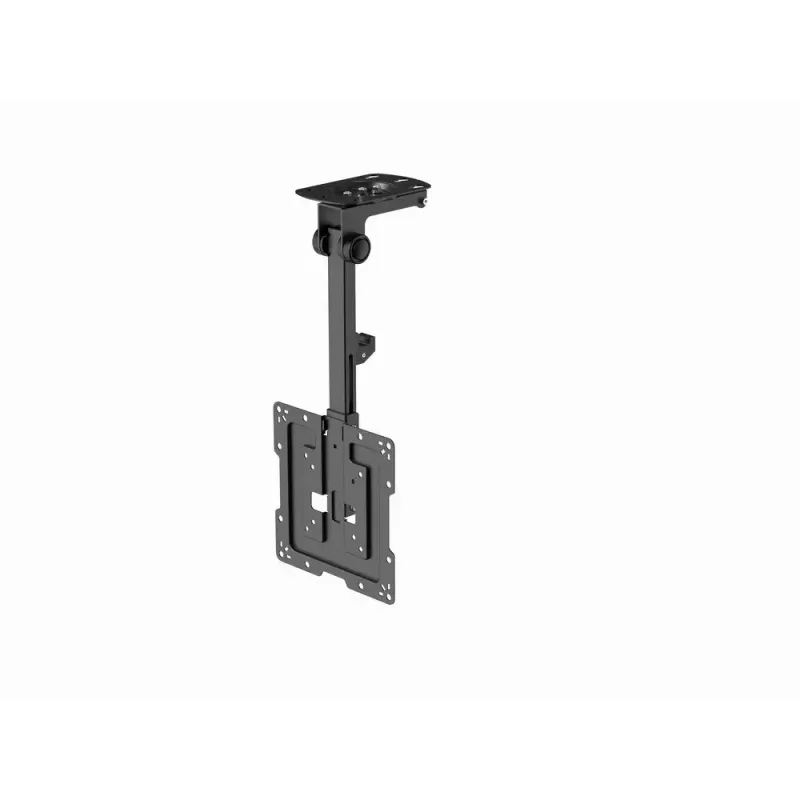 Griestu TV stiprinājums GEMBIRD CM-55ST-01 — pilnas kustības stiprinājums 23–55 collu (75x75–400x400 VESA), max 20 kg, melns