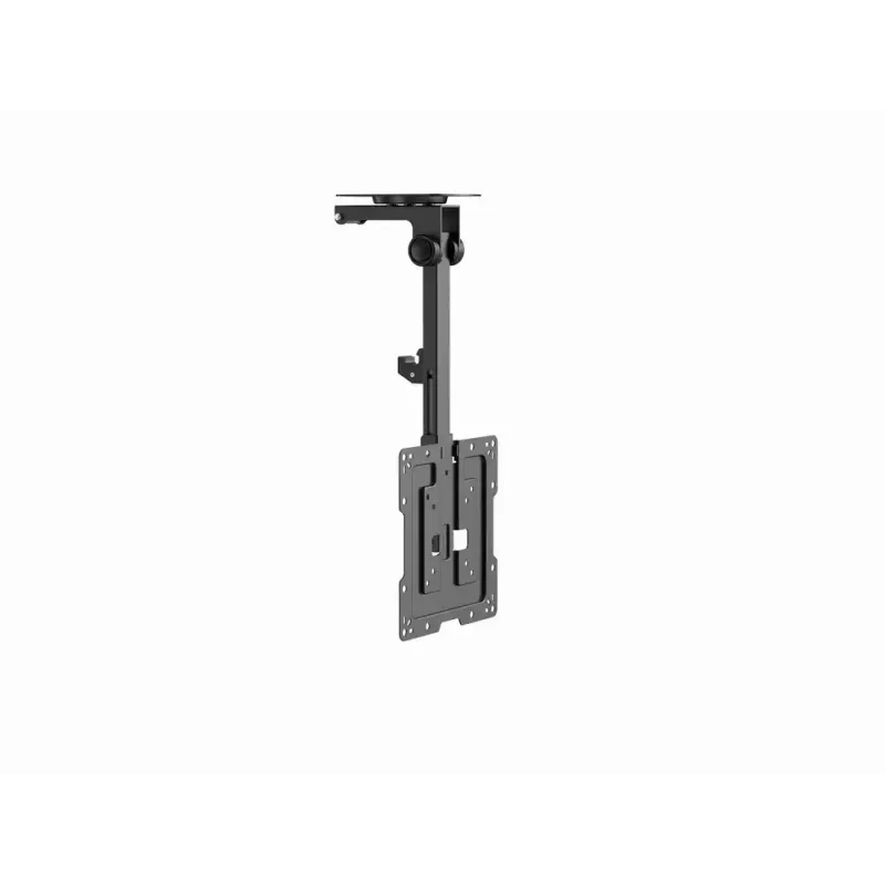 Griestu TV stiprinājums GEMBIRD CM-55ST-01 — pilnas kustības stiprinājums 23–55 collu (75x75–400x400 VESA), max 20 kg, melns