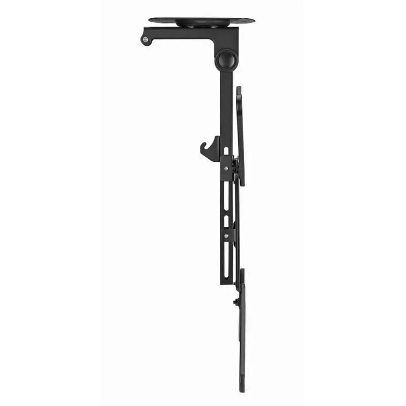 Griestu TV stiprinājums GEMBIRD CM-55ST-01 — pilnas kustības stiprinājums 23–55 collu (75x75–400x400 VESA), max 20 kg, melns