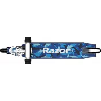 Skrejritenis Razor Model A Shark Camo — salokāms, viegls bērniem un pusaudžiem, 2 riteņi, regulējams stūres augstums, max slodze 65 kg