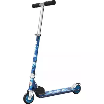 Skrejritenis Razor Model A Shark Camo — salokāms, viegls bērniem un pusaudžiem, 2 riteņi, regulējams stūres augstums, max slodze 65 kg