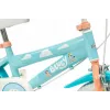 Bērnu velosipēds Toimsa Bluey 12 collas — zils un laims, priekšējās un aizmugurējās bremzes, sānu riteņi