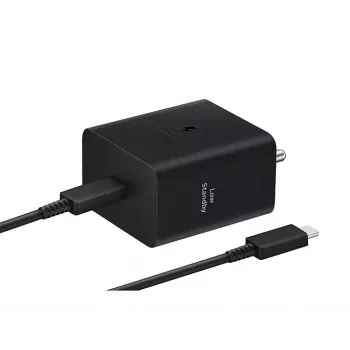 Sienas lādētājs Samsung EP-T4511 45W USB-C PD 3.0, 100–240V, Melns, viedtālrunim un planšetei
