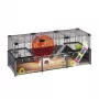 Grauzēju būris FERPLAST Multipla kāmjiem lielais 107.5×37.5×42 cm, metāls, melns