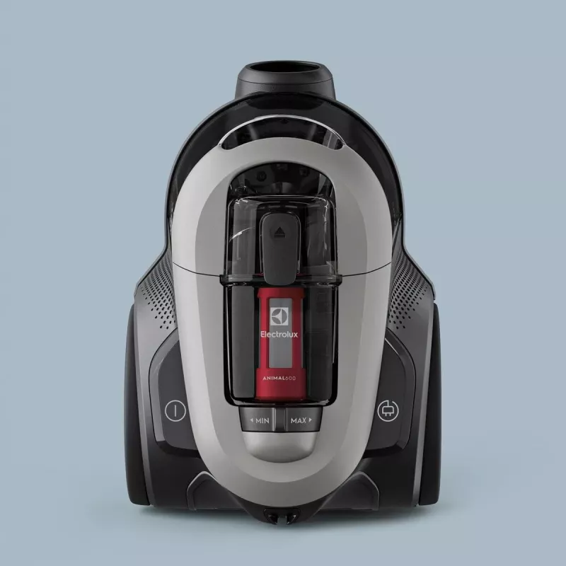 Putekļsūcējs Electrolux EL61A4UG, bezmaiss, sausā tīrīšana, 700 W, 170 W sūkšanas jauda, 9 m vads, 12 m rādiuss, pelēks