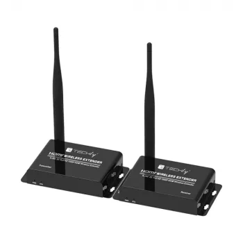 Techly IDATA HDMI-WL55 AV raidītājs un uztvērējs, melns