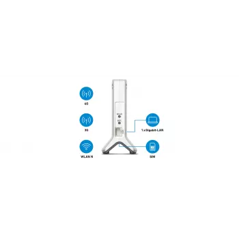 FRITZ!Box 6820 LTE maršrutētājs, vienas joslas 2.4 GHz Wi-Fi 4, balts