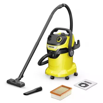 Slapjās un sausās tīrīšanas putekļsūcējs Karcher WD 5 V-25/5/22, 25 L, 1100 W, 5 m kabelis, 2.2 m šļūtene