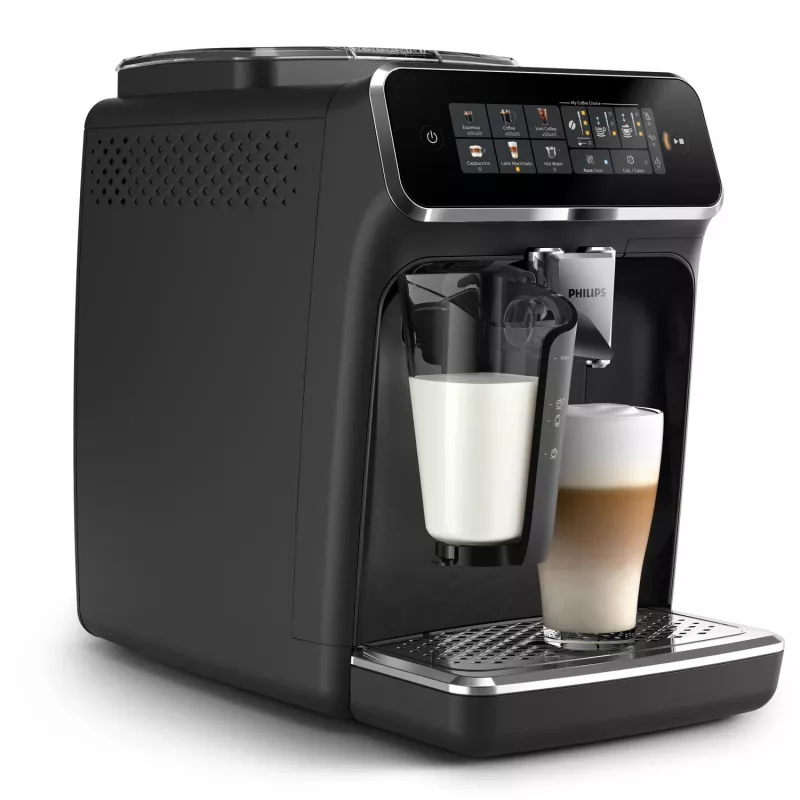 Kafijas automāts Philips EP3341/50 pilnībā automātisks, 1.8 L ūdens tvertne, 275 g pupiņu tvertne, 0.26 L piena tvertne, 15 bāri, keramikas dzirnaviņas