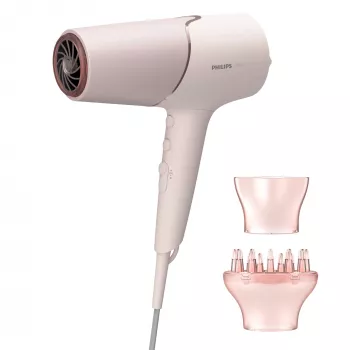 Fēns Philips BHD530/00 2300 W, 6 ātrumi/6 siltuma iestatījumi, jonu, aukstā gaisa poga, difuzors un koncentrators, rozā