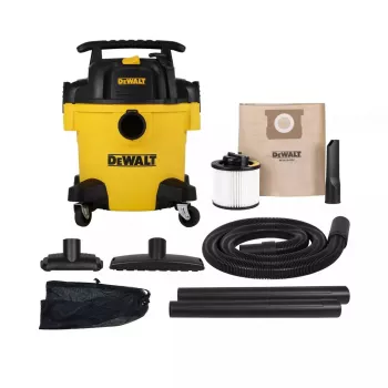 Putekļsūcējs DeWalt AT-DXV20P — 20 L slapjai un sausai tīrīšanai, 230 V, 15 kPa, HEPA filtrs, 3 m kabelis