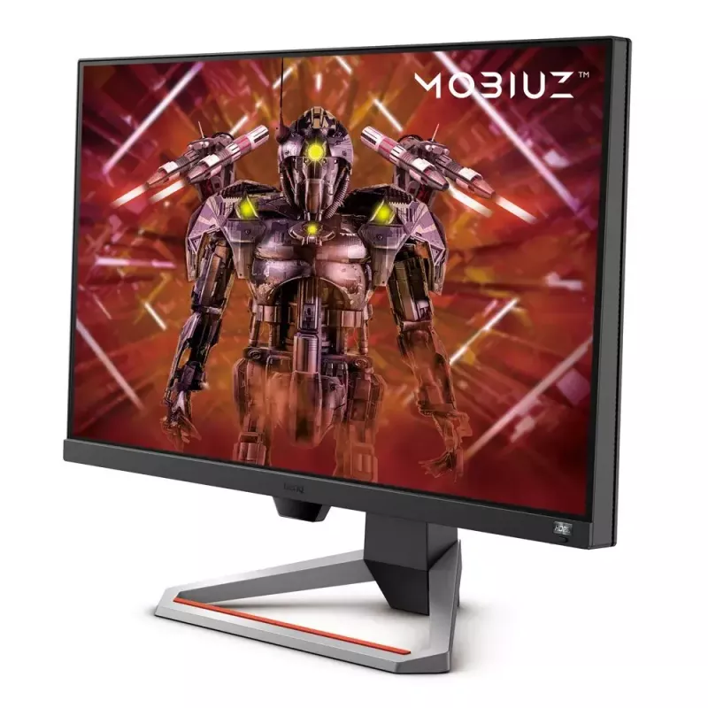 BenQ Mobiuz EX2710U spēļu monitors 27 collu 4K UHD 3840x2160 IPS 144 Hz, 1 ms, DisplayHDR 600 cd/m², 2x HDMI, DisplayPort, USB sadalītājs, skaļruņi ar basa skaļruni, augstuma regulēšana