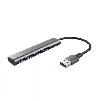 Trust Halyx USB 3.2 Gen 1 (3.1 Gen 1) Type-A 5 Gbit/s Melns, Pelēks