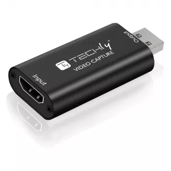 Video signālu pārveidotājs TECHLY I-USB-VIDEO-1080TY — HDMI uz USB Type-A, 1920×1080@60Hz, 12-bit, barošana no USB