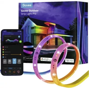 LED āra lente Govee H70A1 10m Wi‑Fi Bluetooth RGBIC+Silta balta