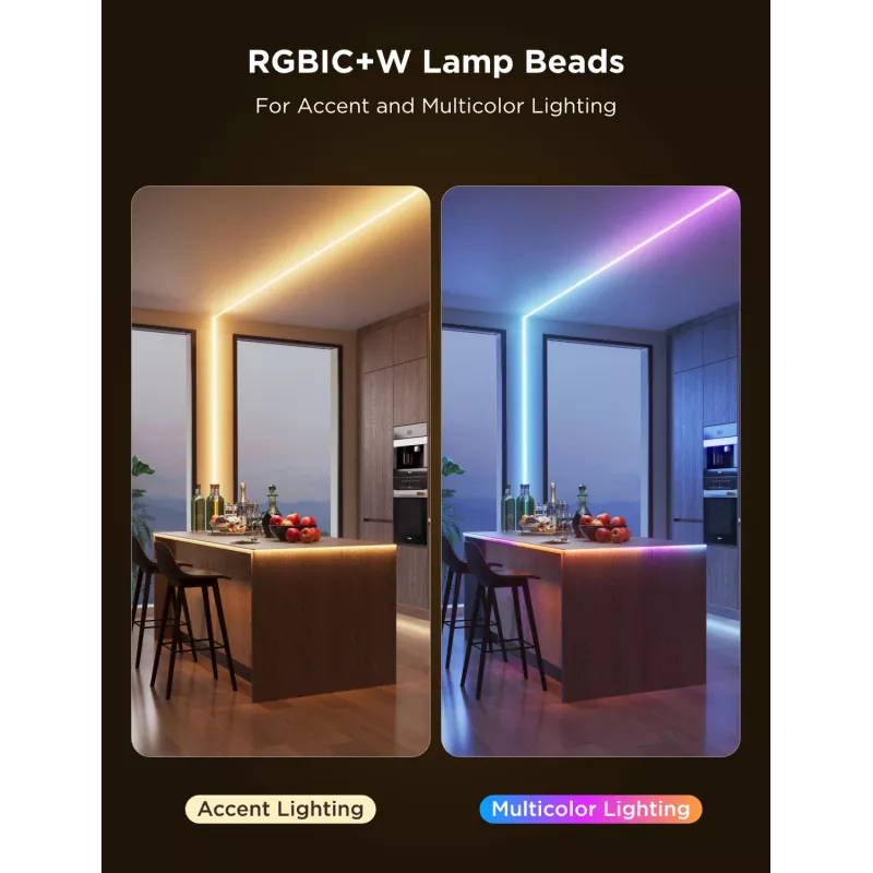 Universāla lentes lampa Govee Light Pro 3000 mm LED 3780 spuldzes