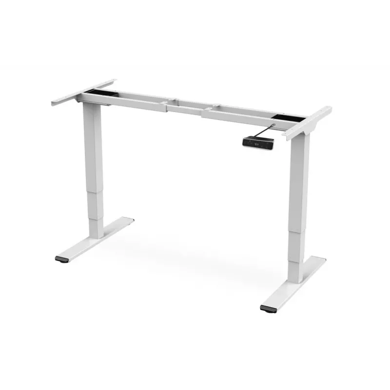 DIGITUS elektriski augstumā regulējams galda rāmis, divi motori, 3 līmeņi, balts