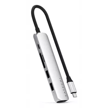 Satechi ST-P6SS USB-C centrmezgls 10000 Mbit/s Sudrabs