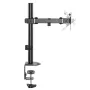 Galda LCD monitora stiprinājums MACLEAN MC-572N, regulējams augstums un slīpums, VESA 75x75–100x100, atbalsta 17–32 collas, max slodze 30 kg, melns