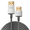 Lindy 4.5m CROMO Slim High Speed HDMI kabelis ar Ethernet, 4.5 m, HDMI Type A (Standard), HDMI Type A (Standard), 3D, Melns, Zelts, Sudrabs