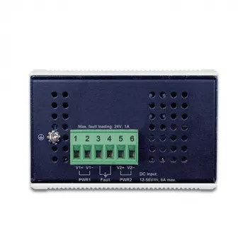 PLANET IGUP-2205AT Industriālais mediju pārveidotājs 2x100/1000X SFP uz 2x10/100/1000T 802.3bt PoE++