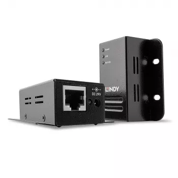 Lindy 50m USB 2.0 Cat.6 Pagarinātājs, raidītājs un uztvērējs, 50 m, 480 Mbit/s, Cat5, Cat5e, Cat6, NS1021, Melns