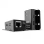Lindy 50m USB 2.0 Cat.6 Pagarinātājs, raidītājs un uztvērējs, 50 m, 480 Mbit/s, Cat5, Cat5e, Cat6, NS1021, Melns