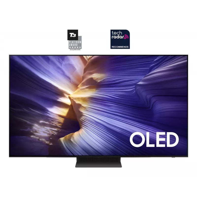 OLED televizors Samsung S90F QE83S90FAE 83 collas 4K UHD (3840×2160), Tizen, 120 Hz, HDMI x4, Wi‑Fi, Bluetooth 5.3