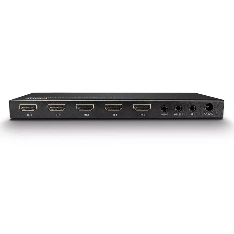 Lindy 38249 galda HDMI 2.0 18G pārslēgs ar audio, 4 porti