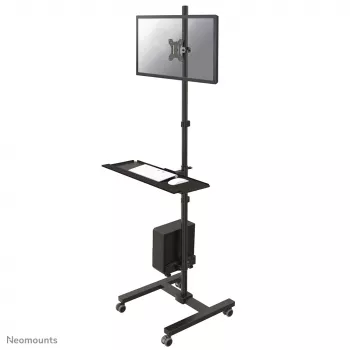 Neomounts FPMA-MOBILE1700 Mobilā darbstacija 10-32 collu, Melna, Tērauds, 8 kg