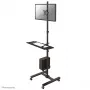 Neomounts FPMA-MOBILE1700 Mobilā darbstacija 10-32 collu, Melna, Tērauds, 8 kg