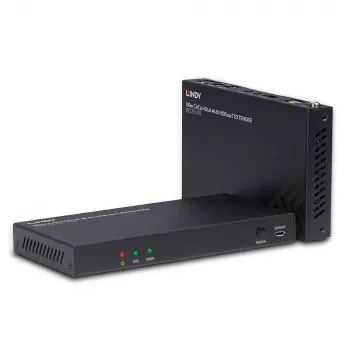 HDMI pagarinātāja raidītājs un uztvērējs Lindy 100m Cat.6 4K60 Audio IR RS-232