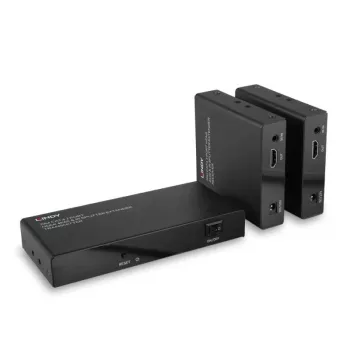 HDMI signāla sadalītājs un pagarinātājs Lindy 70m Cat.6 2 Port 4K60 IR
