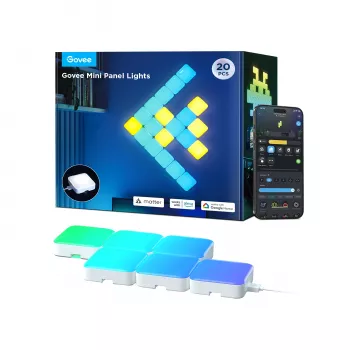 Govee Mini Panel Lights viedie sienas paneļi 10 gab., 72 W, balts