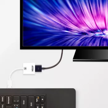 ATEN VC986 4K aktīvs DisplayPort–HDMI pārveidotājs, 3D, līdz 3840×2160 @30Hz