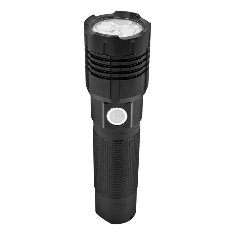 Ansmann Pro 3000R 1600-0445 metāla LED lukturītis, 3x10 W (30 W), pret ūdeni izturīgs, melnā krāsā