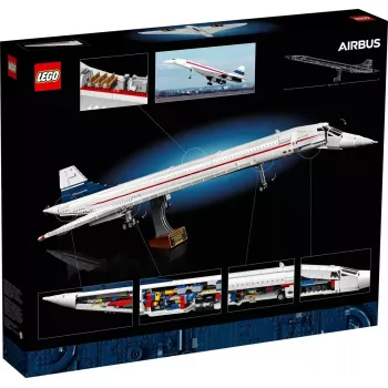 LEGO Icons modelis Concorde 10318, 2083 gabali, 18+ gadi, 320×100×140 mm