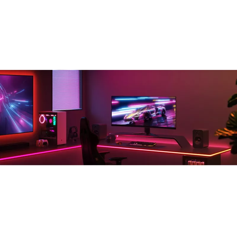 LED lente Govee H61C3 RGBIC spēļu galdam — adresējams RGBIC apgaismojums, elastīga lente