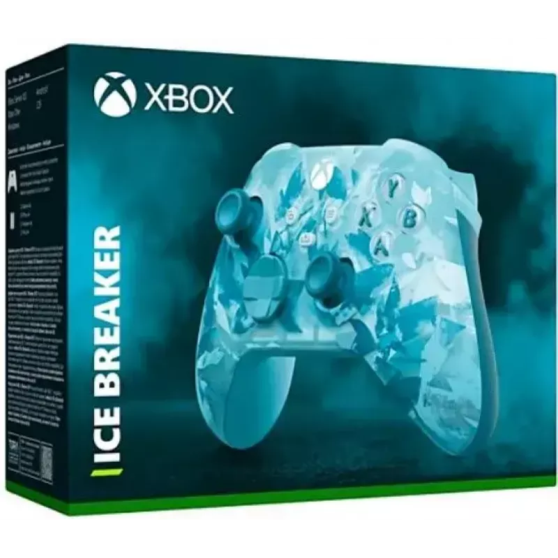 Spēļu kontrolieris Microsoft Xbox Wireless Controller Ice Breaker Special Edition Tirkīzzils — Bluetooth, AA baterija, 40 h, D-pad, Share poga, PC/Android/iOS/Xbox