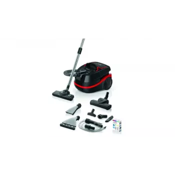 Putekļsūcējs cilindrisks Bosch Serie 4 BWD421POW — sausā un slapjā tīrīšana, 2100 W, HEPA, 12 m rādiuss, teleskopiskā caurule