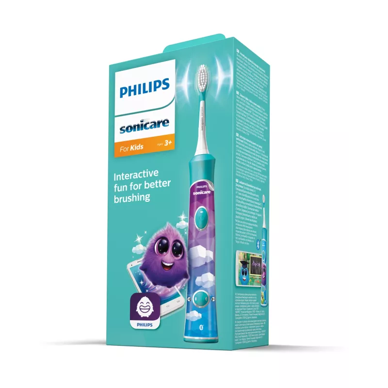 Philips Sonicare For Kids Connected HX6322/04 Uzlādējama skaņas elektriskā zobu birste bērniem