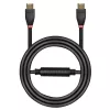 Lindy 20m Active HDMI 18G kabelis, 20 m, HDMI A tips (standarta), HDMI A tips (standarta), 4096 x 2160 pikseļi, Audio atgriešanas kanāls (ARC), Melns