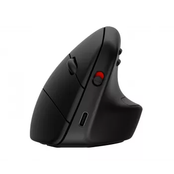 HP 925 Ergonomic vertikālā pele, labā roka, vertikāls dizains, RF bezvadu + Bluetooth, 4000 DPI, melna