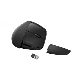 HP 925 Ergonomic vertikālā pele, labā roka, vertikāls dizains, RF bezvadu + Bluetooth, 4000 DPI, melna