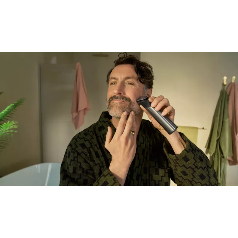 Philips All-in-One Trimmer 9000 Series MG9557/15 20-in-1 Trimmer Sudraba 120 min baterijas darbības laiks