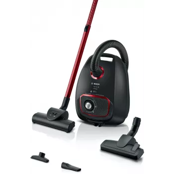 Putekļsūcējs cilindrisks Bosch Serie 4 BGB41POW1 — 850 W, 4 L putekļu maiss, HEPA13, teleskopiska metāla caurule