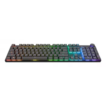 Trust GXT 868 Torix spēļu tastatūra USB + RF bezvadu + Bluetooth QWERTY US English Melna
