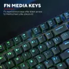 Trust GXT 868 Torix spēļu tastatūra USB + RF bezvadu + Bluetooth QWERTY US English Melna