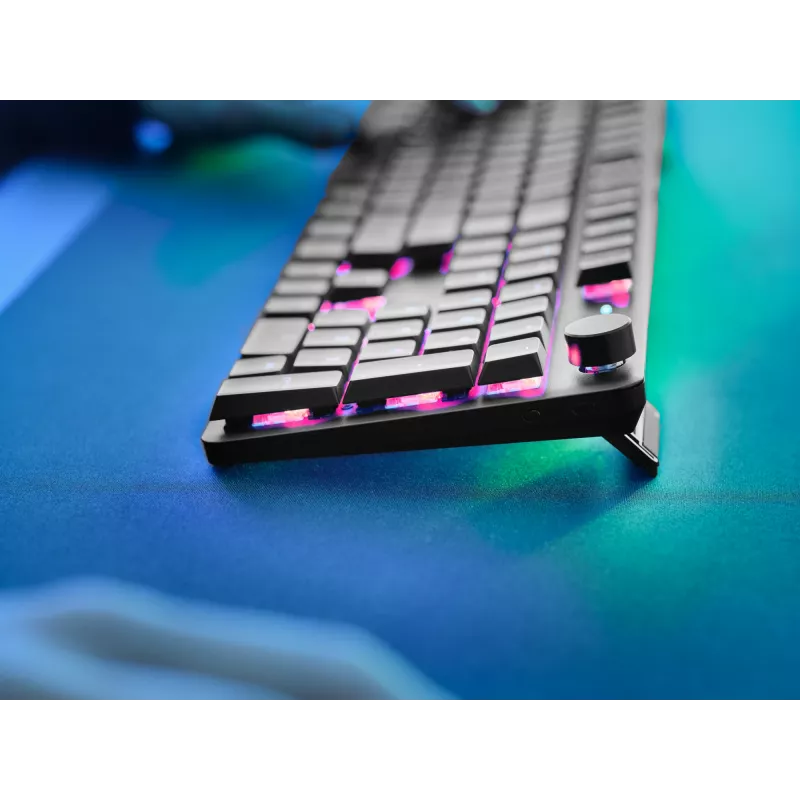 Trust GXT 868 Torix spēļu tastatūra USB + RF bezvadu + Bluetooth QWERTY US English Melna