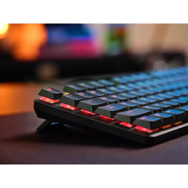 Trust GXT 868 Torix spēļu tastatūra USB + RF bezvadu + Bluetooth QWERTY US English Melna